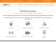 Tablet Screenshot of logisat.com.br